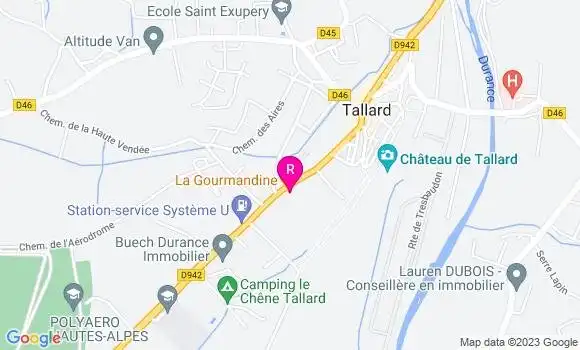 Localisation Restaurant  La Gourmandine