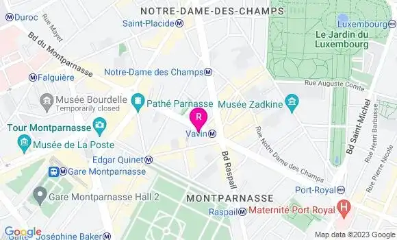 Localisation Restaurant  La Coupole