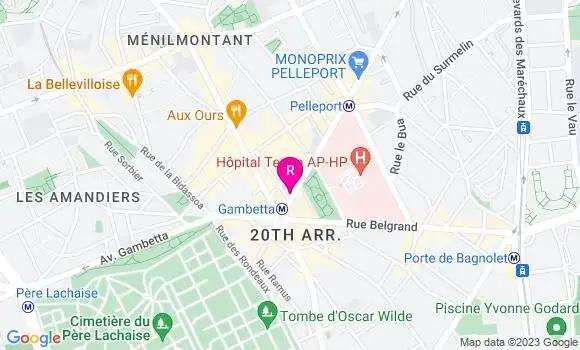 Localisation Restaurant  Chez Papa
