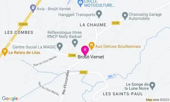 Localisation Restaurant Bar Le Vincennes