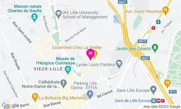 Localisation Restaurant  Les Fils à Maman