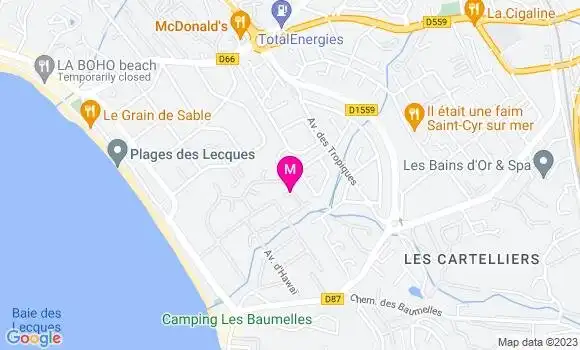 Localisation Restaurant  Le Papillon