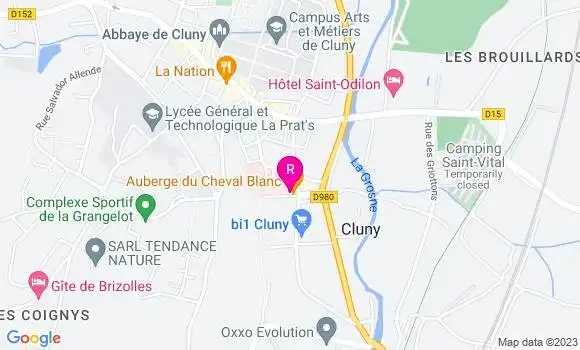 Localisation Auberge du Cheval Blanc