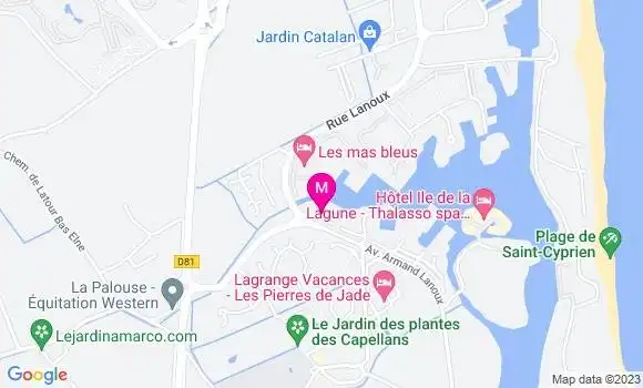 Localisation Restaurant  Quai Ouest