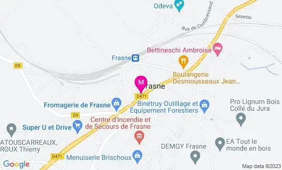 Localisation Restaurant  Chez Franck