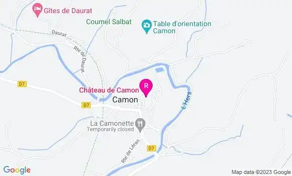 Localisation Restaurant  Abbaye de Camon