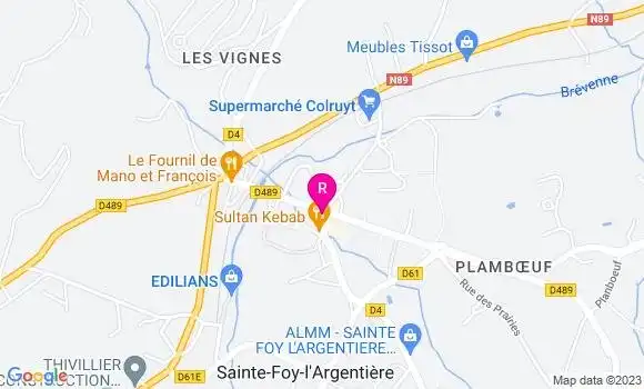 Localisation Restaurant Bar Le Bar des Sports