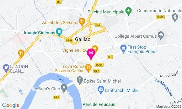 Localisation Pizzeria Le Saint Pierre
