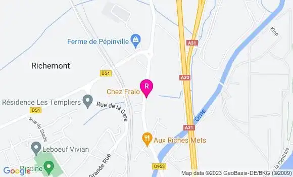Localisation Restaurant  Chez Fralo