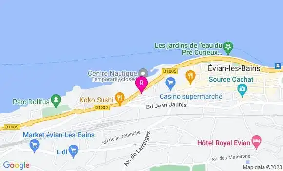 Localisation Restaurant  Au Jardin d