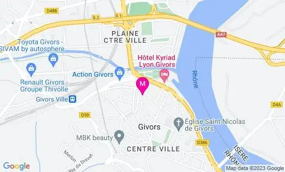 Localisation Restaurant  Givors Tandoori