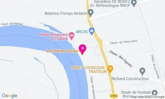 Localisation Restaurant  Les Petites Voiles