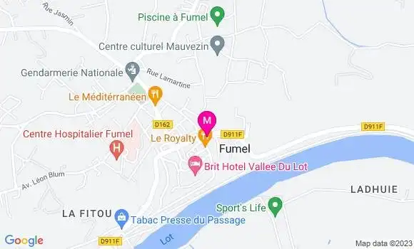 Localisation La Brasserie