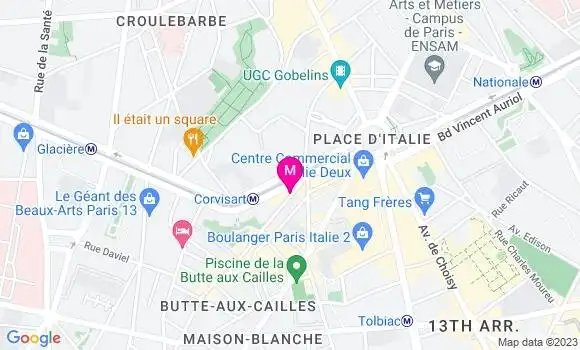 Localisation Restaurant  La Butte aux Piafs