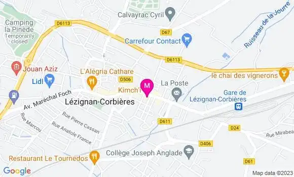 Localisation Restaurant Coréen Kimch