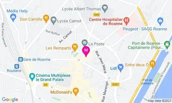 Localisation Restaurant  Le Clémenceau