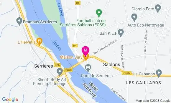 Localisation Restaurant  Au P