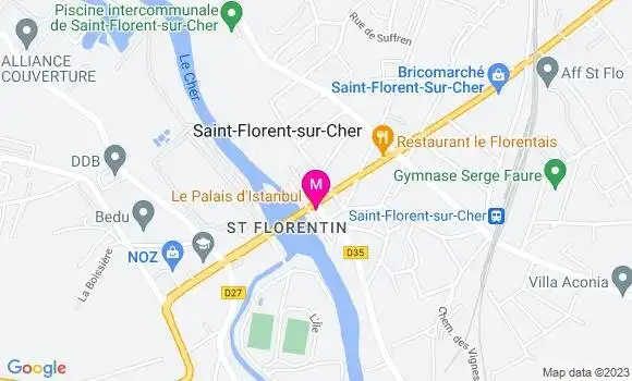 Localisation Restaurant Turc Le Palais d