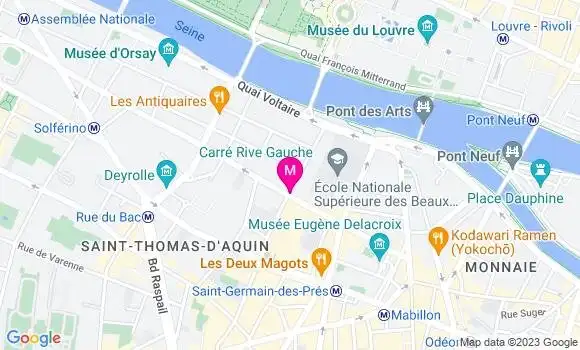 Localisation Restaurant  Le Comptoir des Saints Pères
