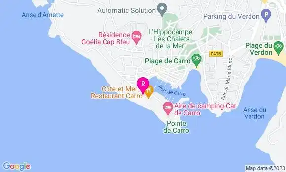 Localisation Restaurant  Côte et Mer