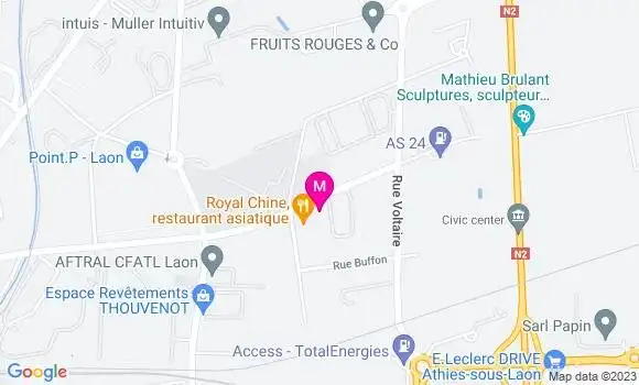 Localisation Restaurant Asiatique Royal Chine