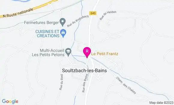 Localisation Restaurant  Le Petit Frantz