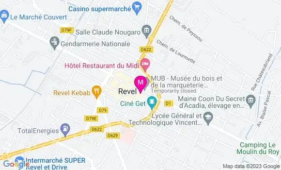 Localisation Brasserie du Rosier