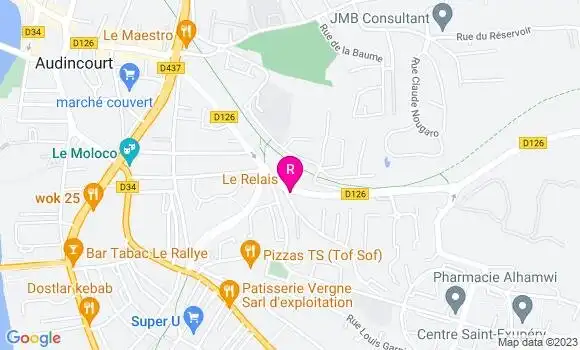 Localisation Restaurant  Le Relais
