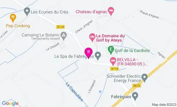 Localisation Restaurant  Commanderie Templière de Launac le Vieux