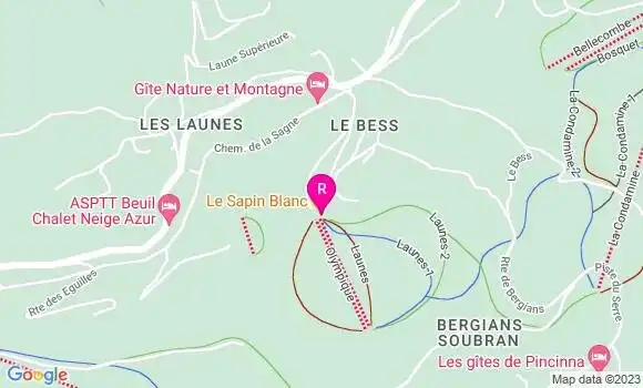 Localisation Restaurant  Le Sapin Blanc
