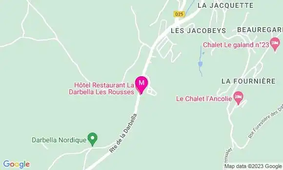Localisation Restaurant Hôtel La Darbella