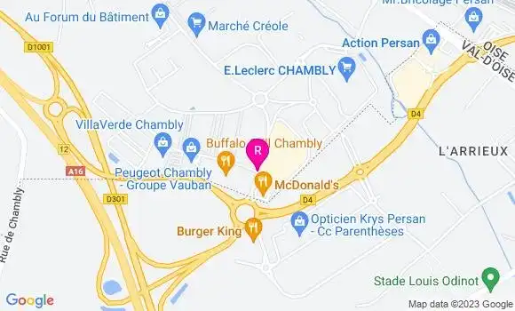 Localisation Restaurant Asiatique Delices Wok Chambly