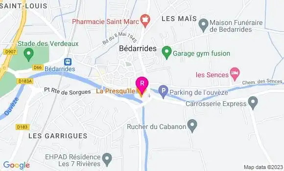 Localisation Restaurant  La Presqu