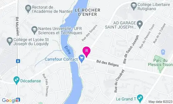 Localisation Restaurant Bar Le Chalet