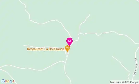 Localisation Restaurant  La Boissaude