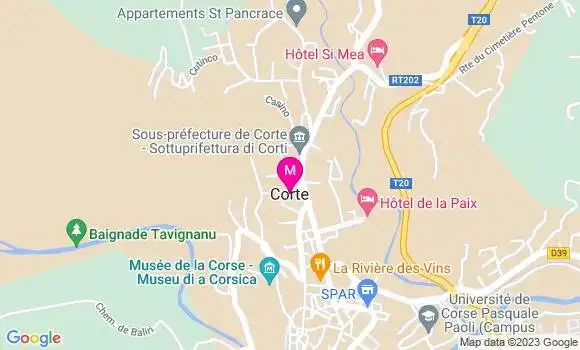 Localisation Restaurant  U Museu