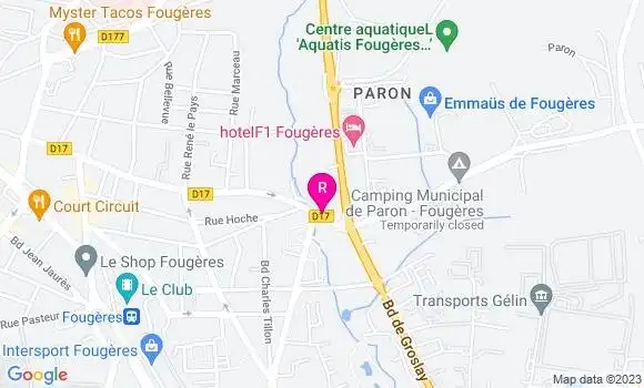 Localisation Restaurant  Le Gué Pailloux