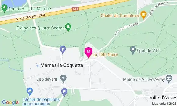 Localisation Restaurant  La Tête Noire