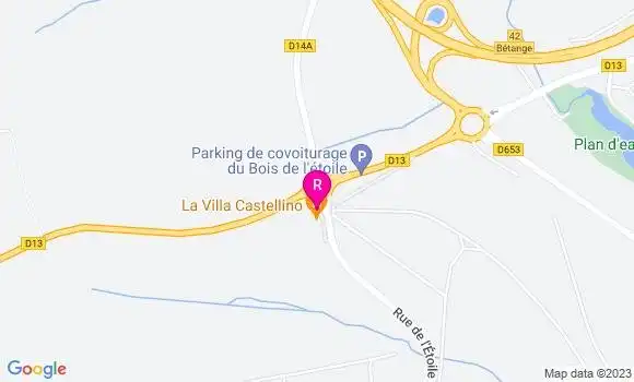 Localisation Restaurant  La Villa Castellino