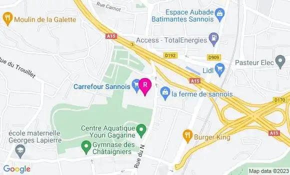 Localisation Restaurant Bar Les Jardins d
