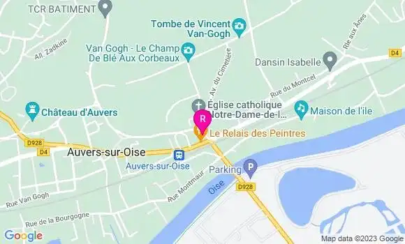 Localisation Restaurant  Le Chemin des Peintres
