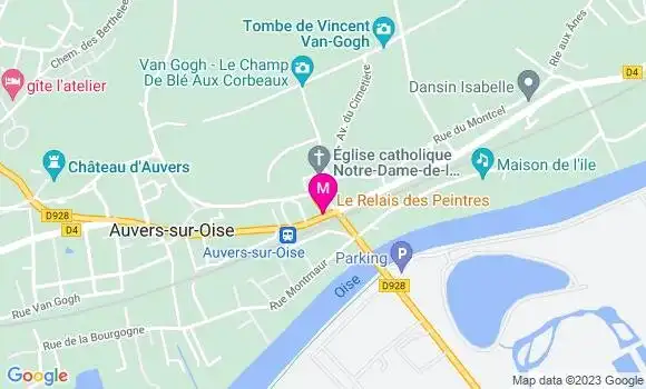 Localisation Restaurant  Le Relais des Peintres