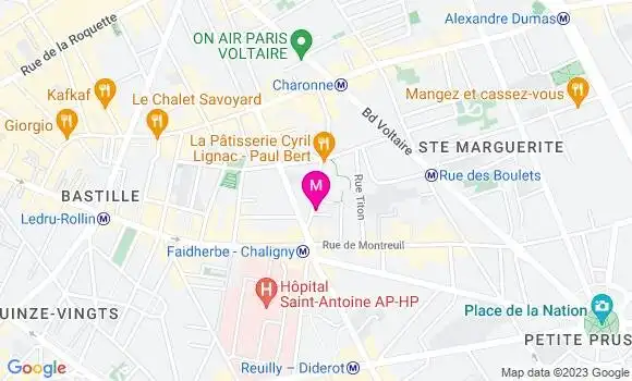 Localisation Restaurant  Le 6 Paul Bert