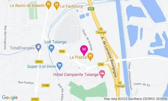 Localisation Restaurant Italien La Piazza