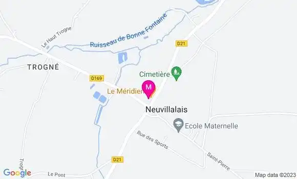 Localisation Restaurant  Le Méridien