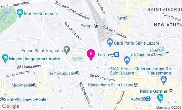 Localisation Restaurant  So Nat Saint Lazare