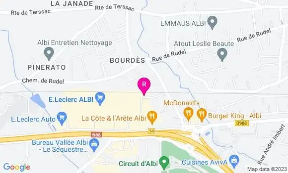Localisation Restaurant  La Villa
