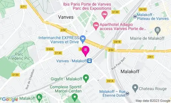 Localisation Restaurant Bar Tabac de la Gare