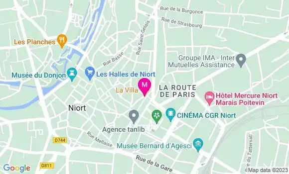 Localisation Restaurant  La Villa