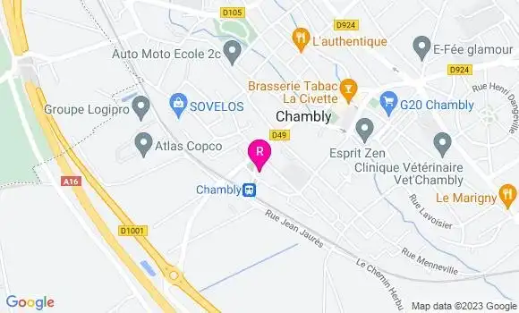 Localisation Restaurant  Les Jardins de la Gare